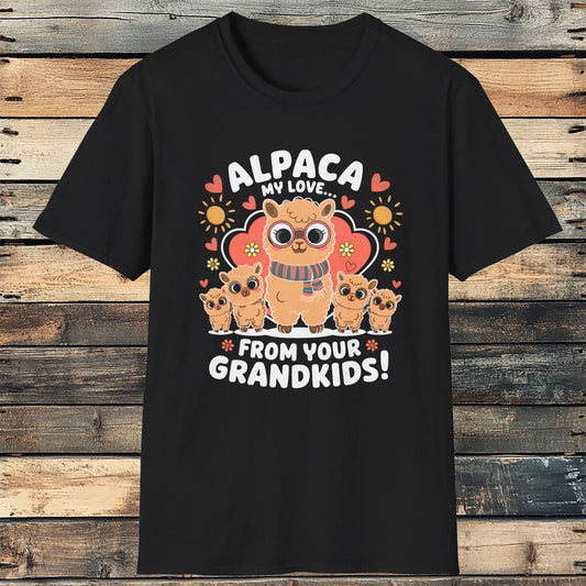 Alpaca My Love For Grandkids: Grandparents Day T-Shirt