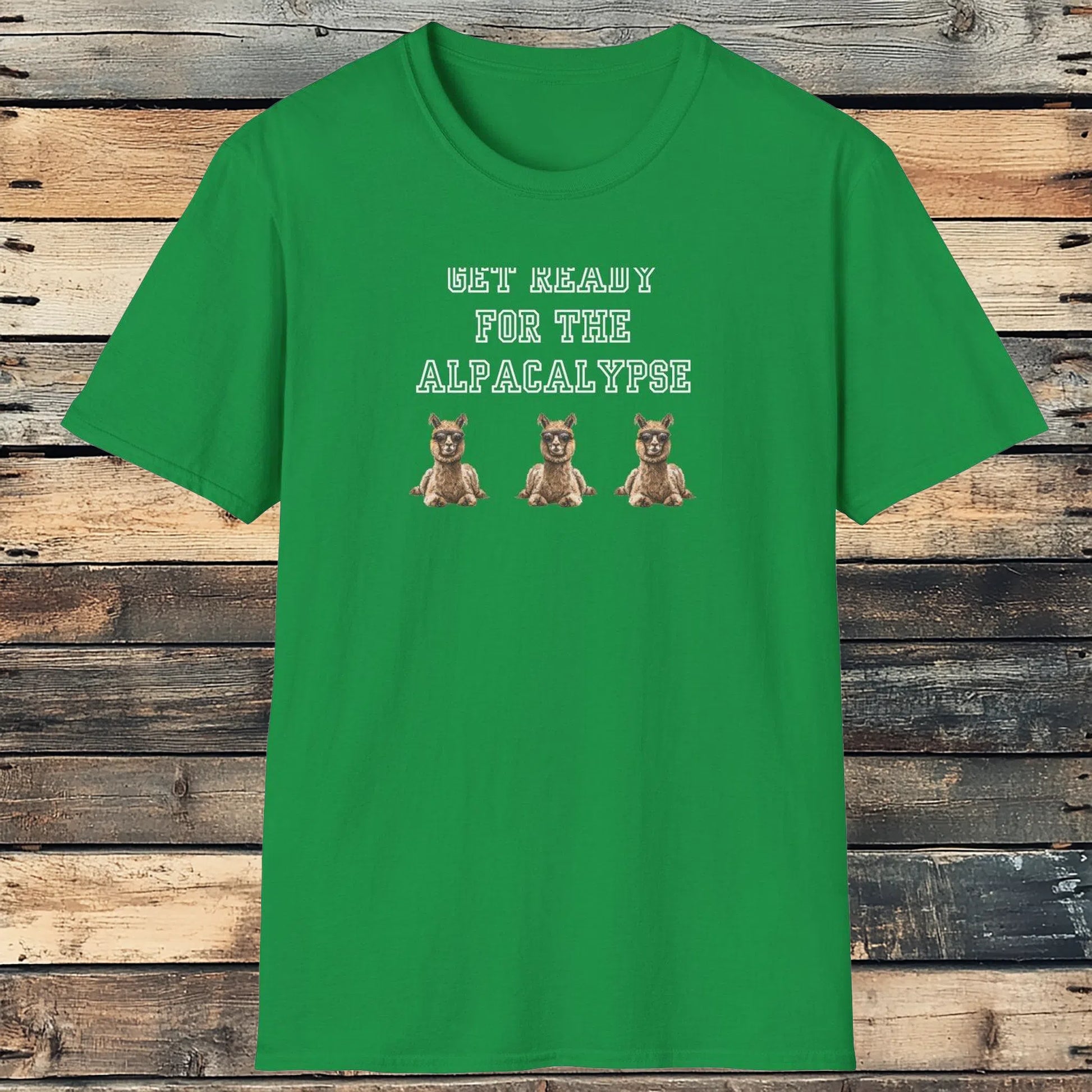 Alpacalypse Shirt - White Ink Wit for the Endearing Punster