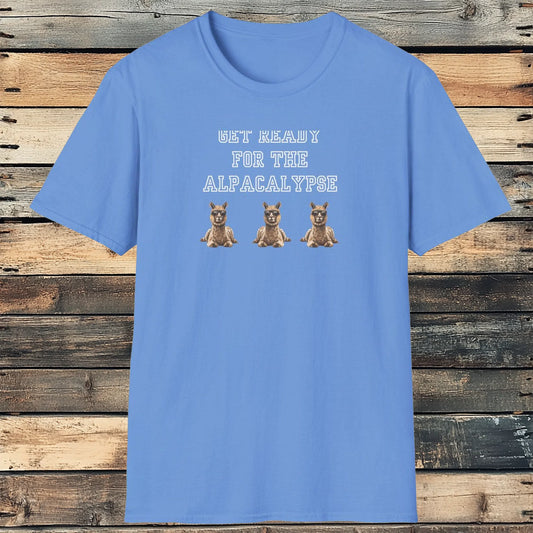 Alpacalypse Shirt - White Ink Wit for the Endearing Punster