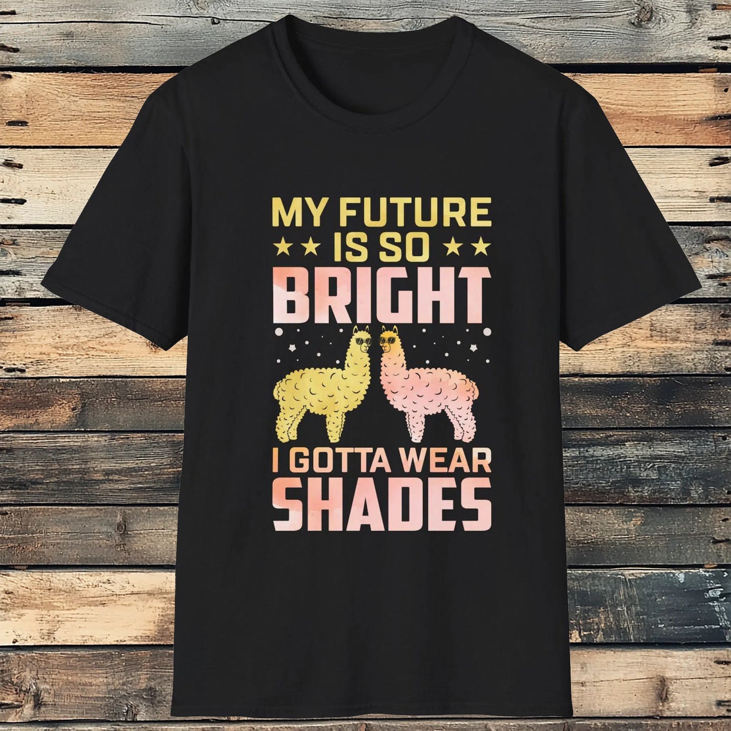 Bright Future Alpaca Tee - Sunny Outlook with a Stylish Spin