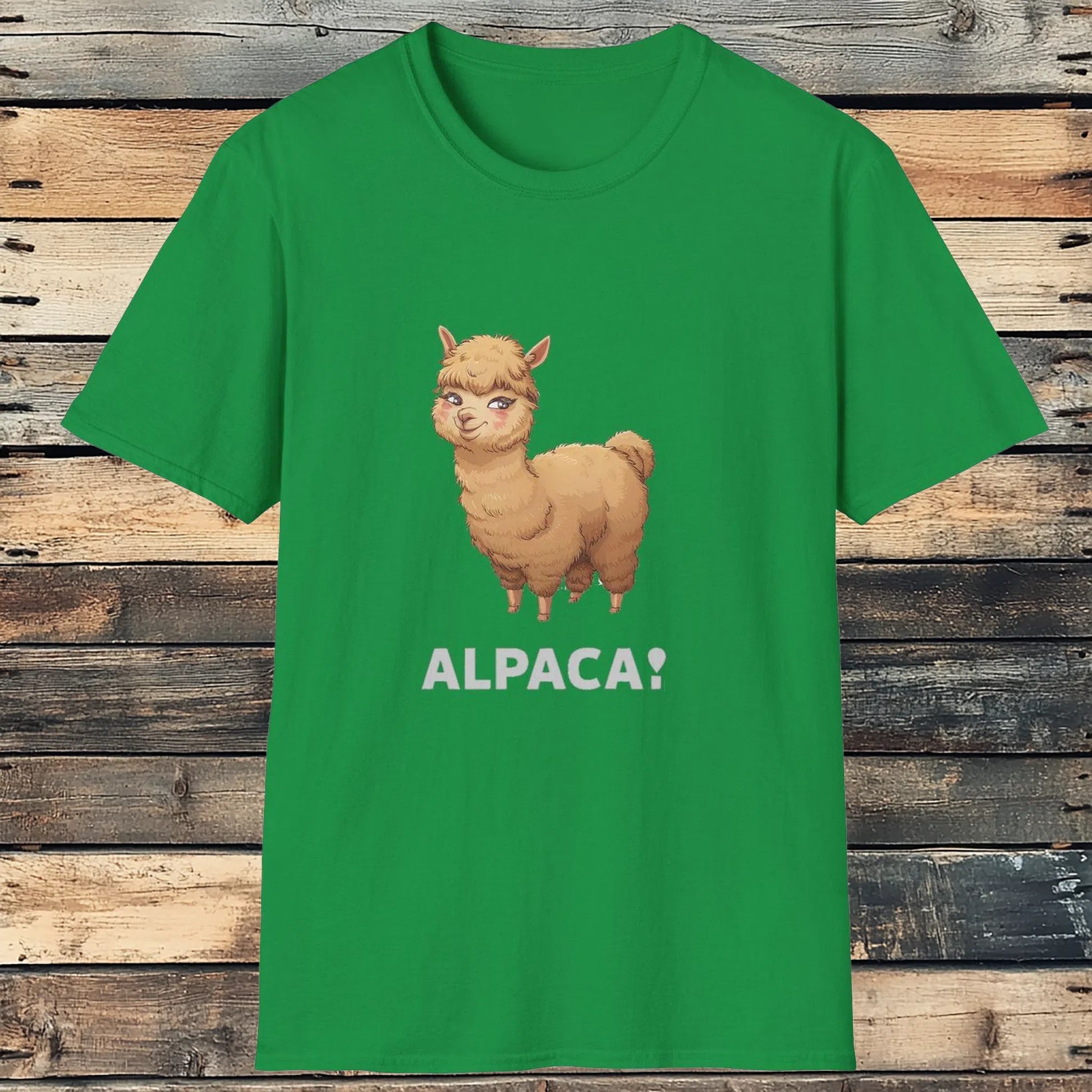 Festive Alpaca Tee - Holiday Cheer with a Woolly Twist