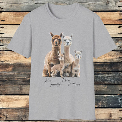 Personalized Alpaca Family Portrait